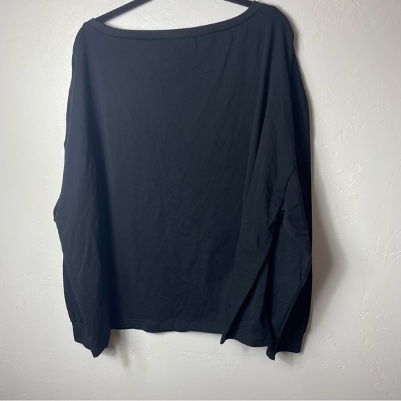 Shein Curve Plus Size 4XL Crop Sweatshirt Black Leopard Pocket Stretch - Picture 4 of 5